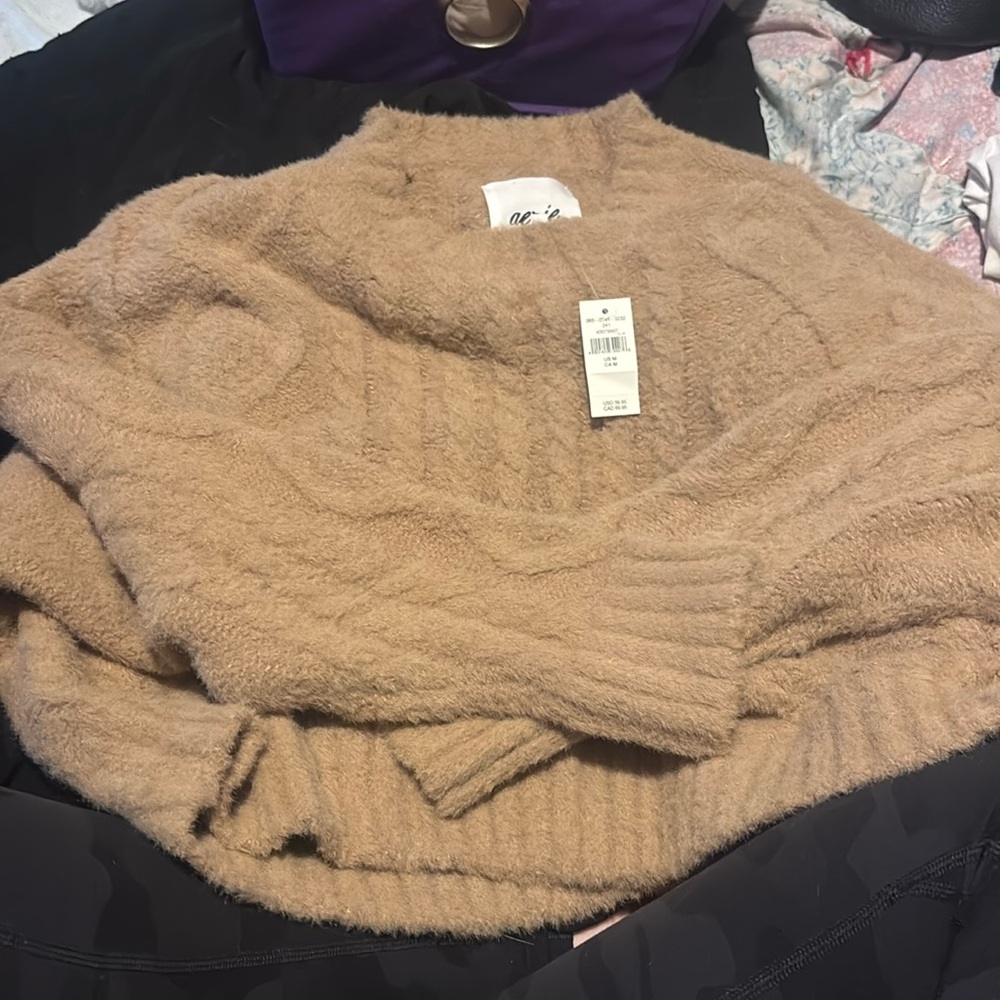 aerie fuzzy sweater